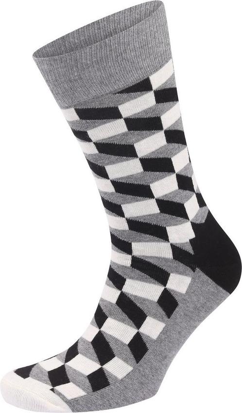 Happy Socks Sokken Blokken Zwart maat 41-46 Heren, Kleding | Heren, Sokken en Kousen, Zwart, Nieuw, Verzenden