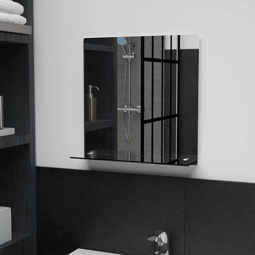vidaXL Wandspiegel met schap 40x40 cm gehard glas, Huis en Inrichting, Woonaccessoires | Spiegels, Nieuw, Verzenden