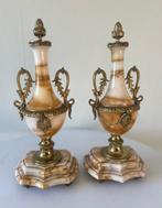 Vaas (2) - Marmer, Brons, Messing - Prachtige Medici-urnen