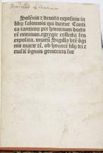 Onorio - [Incunable] - Cantica Canticorum - 1490, Antiek en Kunst