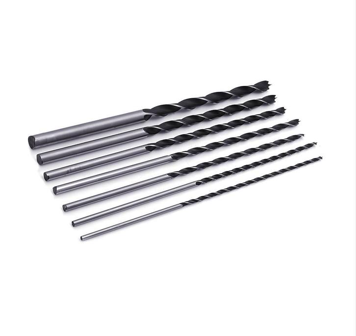 Set van 7 extra lange houtboren (4-12 mm, lengte 300 mm), Doe-het-zelf en Bouw, Gereedschap | Overige machines, Nieuw, Verzenden