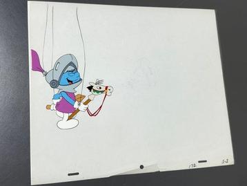 Hanna-Barbera - Originele animatiecel - The Smurfs (1981) beschikbaar voor biedingen