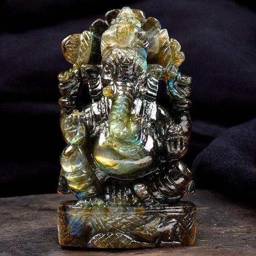 Lord Ganesh gedetailleerd beeldhouwwerk. - Eerste kwaliteit, Collections, Minéraux & Fossiles