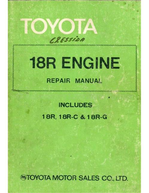1977 TOYOTA MOTOR WERKPLAATSHANDBOEK ENGELS, Auto diversen, Handleidingen en Instructieboekjes