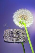 Broche Platina - 5.33ct. tw. - Diamant - Art Deco 1920