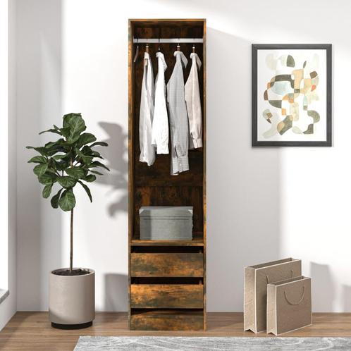 vidaXL Kledingkast met lades 50x50x200 cm bewerkt hout, Huis en Inrichting, Kasten | Kleerkasten, Nieuw, Verzenden