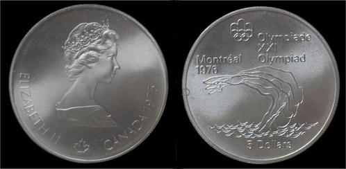 Canada 5 dollar 1976- Montreal olympics- divers zilver, Postzegels en Munten, Munten en Bankbiljetten | Toebehoren, Verzenden