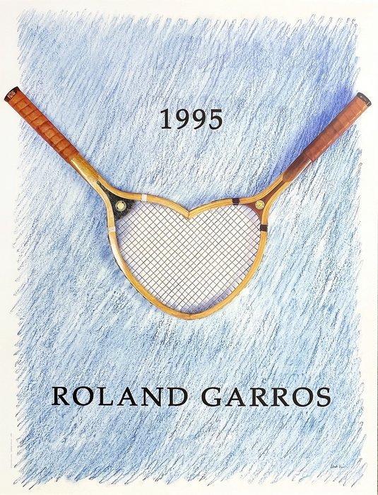 Donald Lipski - Originalplakat - Roland Garros 1995, Antiek en Kunst, Kunst | Tekeningen en Fotografie