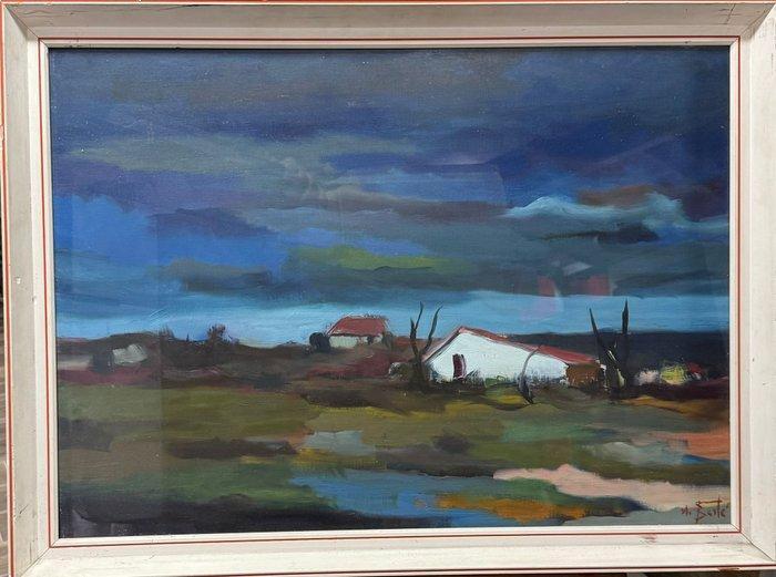 Antonio Bertè (1936-2009) - Puglia, Antiek en Kunst, Kunst | Schilderijen | Klassiek