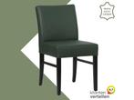 Leren eetkamerstoel Hold - Hermes Verde (donkergroen) -, Huis en Inrichting, Stoelen, Overige kleuren, Nieuw, Leer, Ophalen of Verzenden