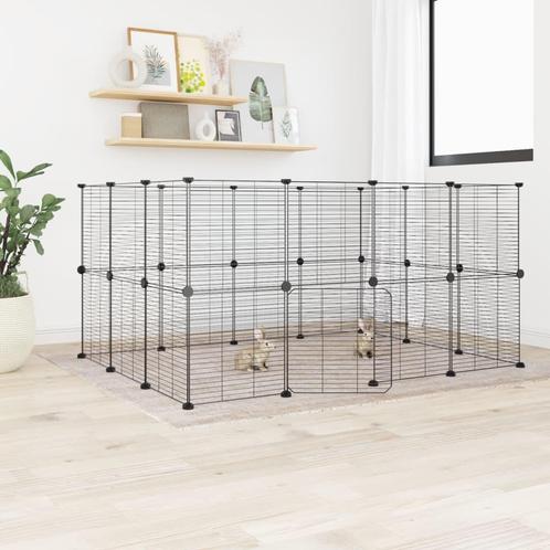 vidaXL Cage animaux de compagnie à 28 panneaux et porte, Animaux & Accessoires, Rongeurs & Lapins | Cages & Clapiers, Neuf, Envoi