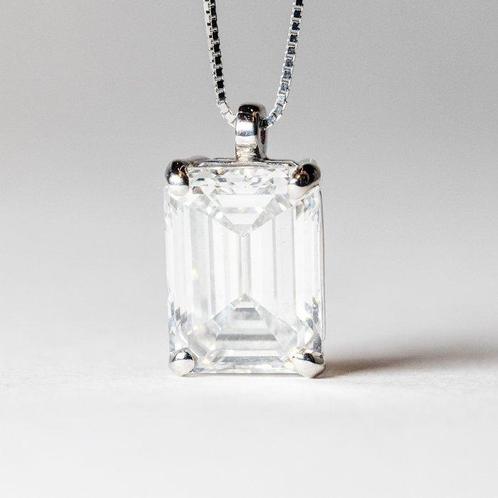 Zonder Minimumprijs - Ketting met hanger - 18 karaat Witgoud, Handtassen en Accessoires, Antieke sieraden