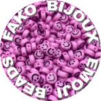 Fako Bijoux® - Emoji / Smiley Kralen - Acryl - 7mm -, Verzenden, Nieuw