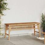 vidaXL Bank Bruin 110 x 38 x 45 cm Bamboe, Verzenden