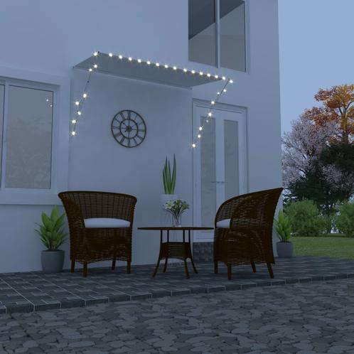 vidaXL Luifel uittrekbaar met LED 250x150 cm crème, Jardin & Terrasse, Protection solaire, Envoi