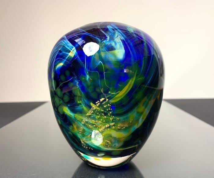 Maxence Parot - Vaas - Unieke kleuren en goud vaas - Glas, Antiek en Kunst, Antiek | Glaswerk en Kristal
