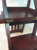 Marches - Acajou - escabeau de bibliothèque / chaise, Antiquités & Art