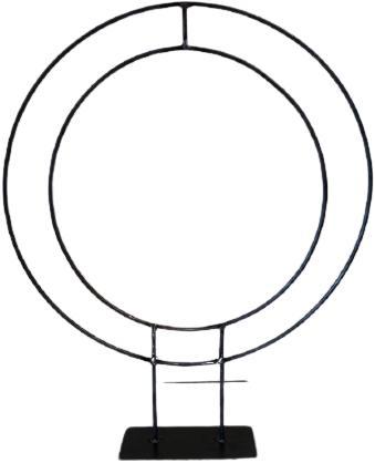 Metalen frame Zwaar Dubbel ring R50+R40 op plaat, Hobby en Vrije tijd, Knutselen, Nieuw