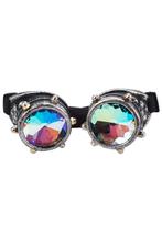 Goggles Steampunk Bril Studs Oud Zilver Montuur Caleidoscoop, Kleding | Dames, Carnavalskleding en Feestkleding, Nieuw, Ophalen of Verzenden