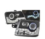 PHARES POUR FIAT PANDA 03-09 LED DAYLIGHT NOIR, Autos : Pièces & Accessoires, Verzenden