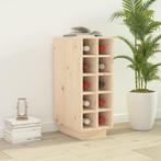 vidaXL Wijnkast 23x34x61 cm massief grenenhout, Huis en Inrichting, Woonaccessoires | Wijnrekken, Verzenden, Nieuw