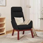 Relaxstoel stof Zwart | Retour Deal | 40% Korting!, Huis en Inrichting, Fauteuils, Verzenden, Gebruikt, 75 tot 100 cm, 50 tot 75 cm