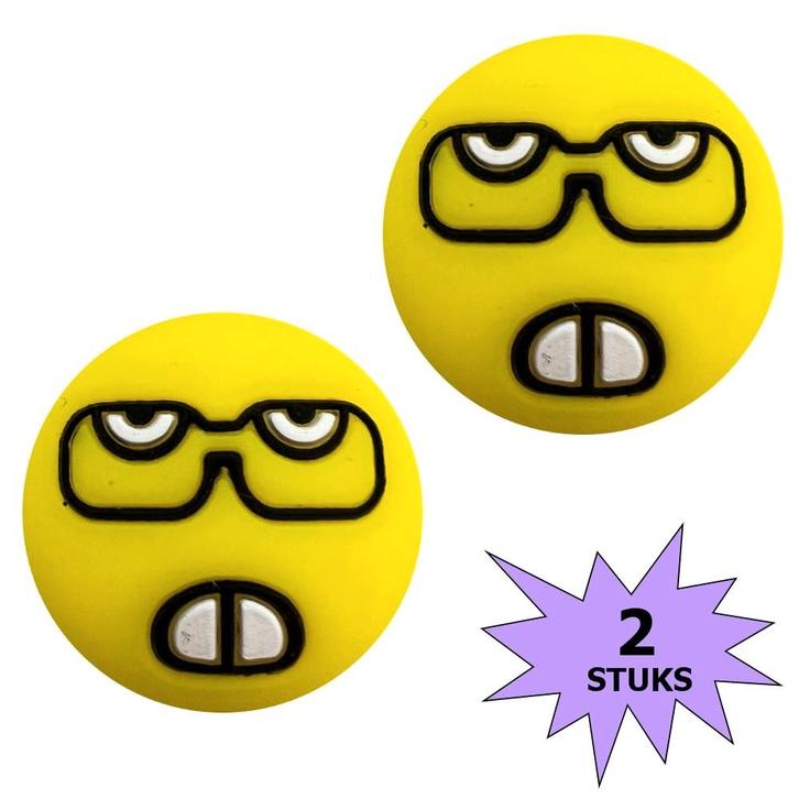 Fako Bijoux - Tennisdemper - Emoji - Nerd - 2 Stuks, Sport en Fitness, Tennis, Verzenden