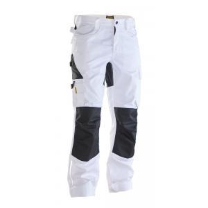 Jobman 2324 pantalon de service stretch d100 blanc/noir, Bricolage & Construction, Bricolage & Rénovation Autre