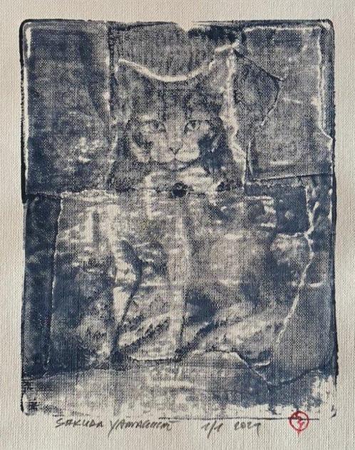 Sakura Yamaguchi (XX) - Cat in the mist - Edition 1/1, Antiek en Kunst, Antiek | Overige Antiek