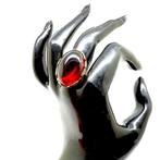 Echuut Baltisch amber ring in sterling zilver verguld -