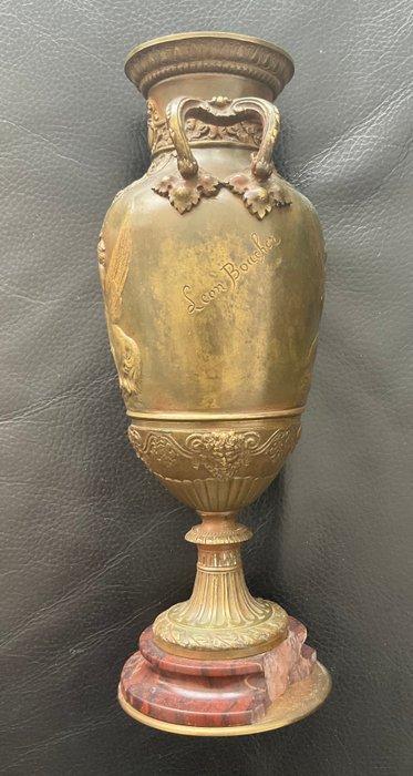 Léon boucher - Vase - Bronze patiné, Antiek en Kunst, Antiek | Overige Antiek