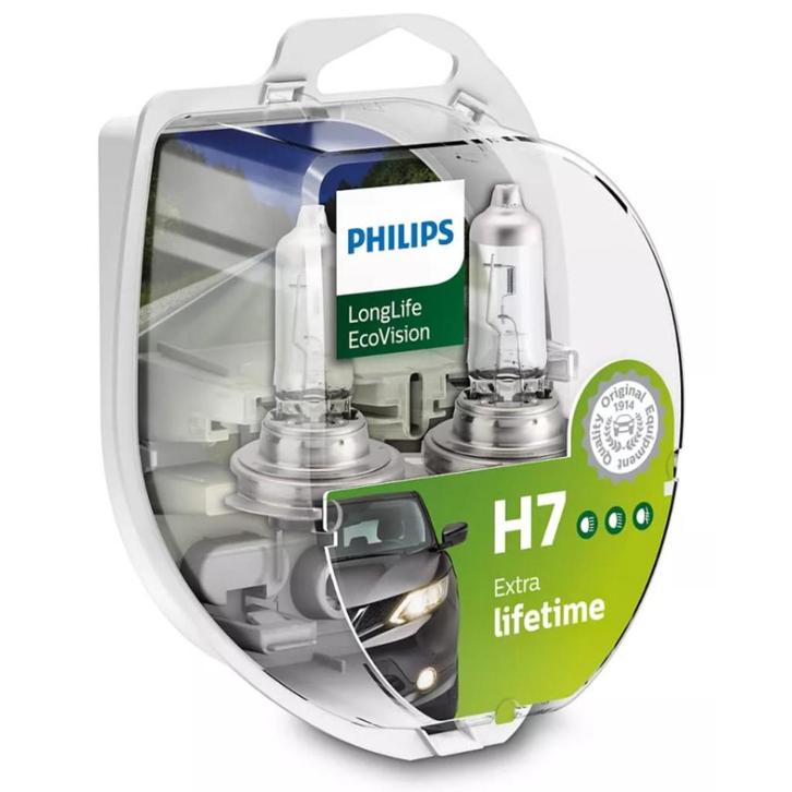 Philips H7 LongLife EcoVision 12972LLECOS2 Autolampen, Auto-onderdelen, Verlichting, Nieuw, Verzenden