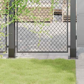 vidaXL Paondervoeten vierkant 4st 91x91mm gepoedercoat staal, Verzenden