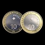 Zwitserland. 2 Bimetallic 2x 10 Francs Non-Circulating Coins