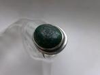 Argent, Turquoise verte - Bague - Art Deco