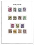 Belgique 1883/1907 - Léopold II, complet la davo pages 3, 4, Gestempeld