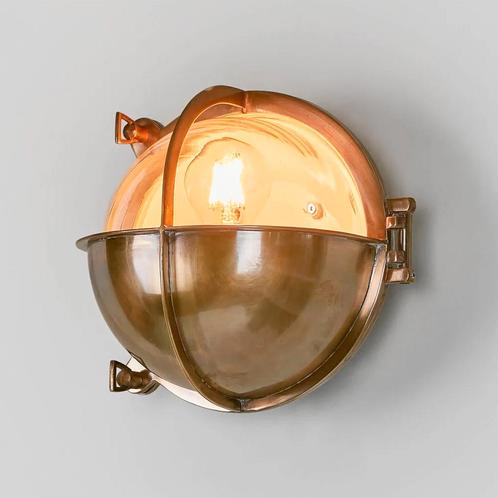 Scheepslampen & Maritiem Scheepslamp Taylor Large Antiek Mes, Tuin en Terras, Buitenverlichting, Verzenden