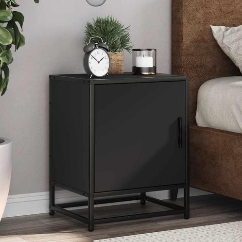 vidaXL Nachtkastjes 2 st 40x31x50 cm bewerkt hout en metaal, Huis en Inrichting, Slaapkamer | Nachtkastjes, Nieuw, Verzenden