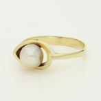 Ring - 14 karaat Geel goud - Zoetwater parel, Handtassen en Accessoires, Ringen, Nieuw