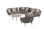 4 Seasons Outdoor Santander hoekbank met loungestoel en, Tuin en Terras, Tuinsets en Loungesets, Nieuw