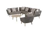 4 Seasons Outdoor Santander hoekbank met loungestoel en, Jardin & Terrasse, Ensembles de jardin