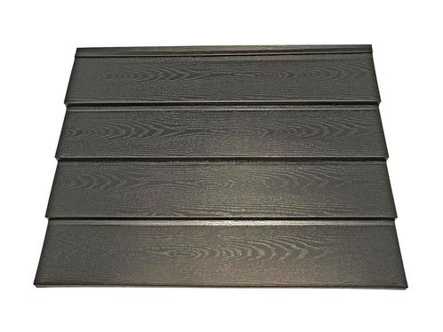 Metalen rabat profielplaat Holland 0.55mm houtnerf Zwart (±, Doe-het-zelf en Bouw, Platen en Panelen, Ophalen of Verzenden