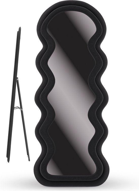 2dekans | OUD Mirlux Wavy Teddy Spiegel - Passpiegel -, Huis en Inrichting, Woonaccessoires | Spiegels, Ophalen of Verzenden