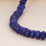 Rondelle en pierre naturelle de lapis lazuli taillée en