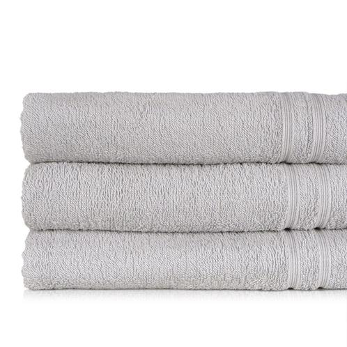 Badlaken Grijs 70x130cm 100% Katoen - Treb ADH, Huis en Inrichting, Badkamer | Badtextiel en Accessoires, Handdoek, Overige kleuren