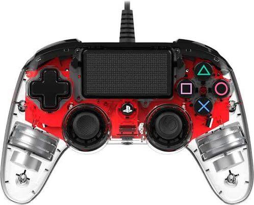 Bigben Nacon Wired Illuminated Compact Controller-Rood, Games en Spelcomputers, Spelcomputers | Sony Consoles | Accessoires, Ophalen of Verzenden