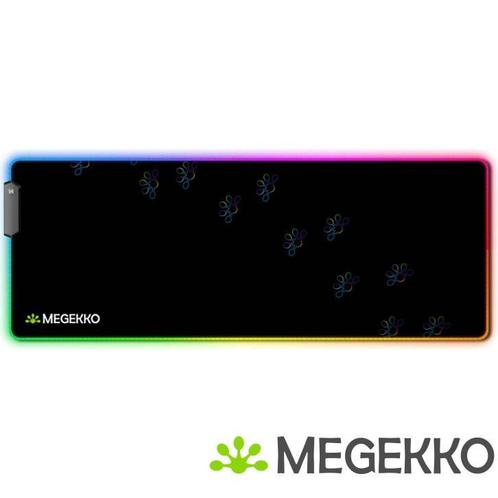 Megekko RGB Gaming Muismat Poten XXL 800 x 300 mm, Computers en Software, Overige Computers en Software, Nieuw, Verzenden