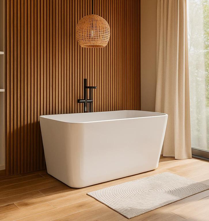 Vrijstaand Ligbad Neo 125 x 71 x 61 cm - Hoogglans wit, Doe-het-zelf en Bouw, Sanitair, Nieuw, Verzenden