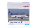 Schaal 1:500 Herpa 509138 Airbus A318 Mexicana Airlines R..., Hobby en Vrije tijd, Ophalen of Verzenden, Zo goed als nieuw
