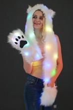 Hood Led Lampjes IJsbeer Muts Wanten Oortjes Wit Bontmuts Sp, Kleding | Dames, Ophalen of Verzenden, Nieuw